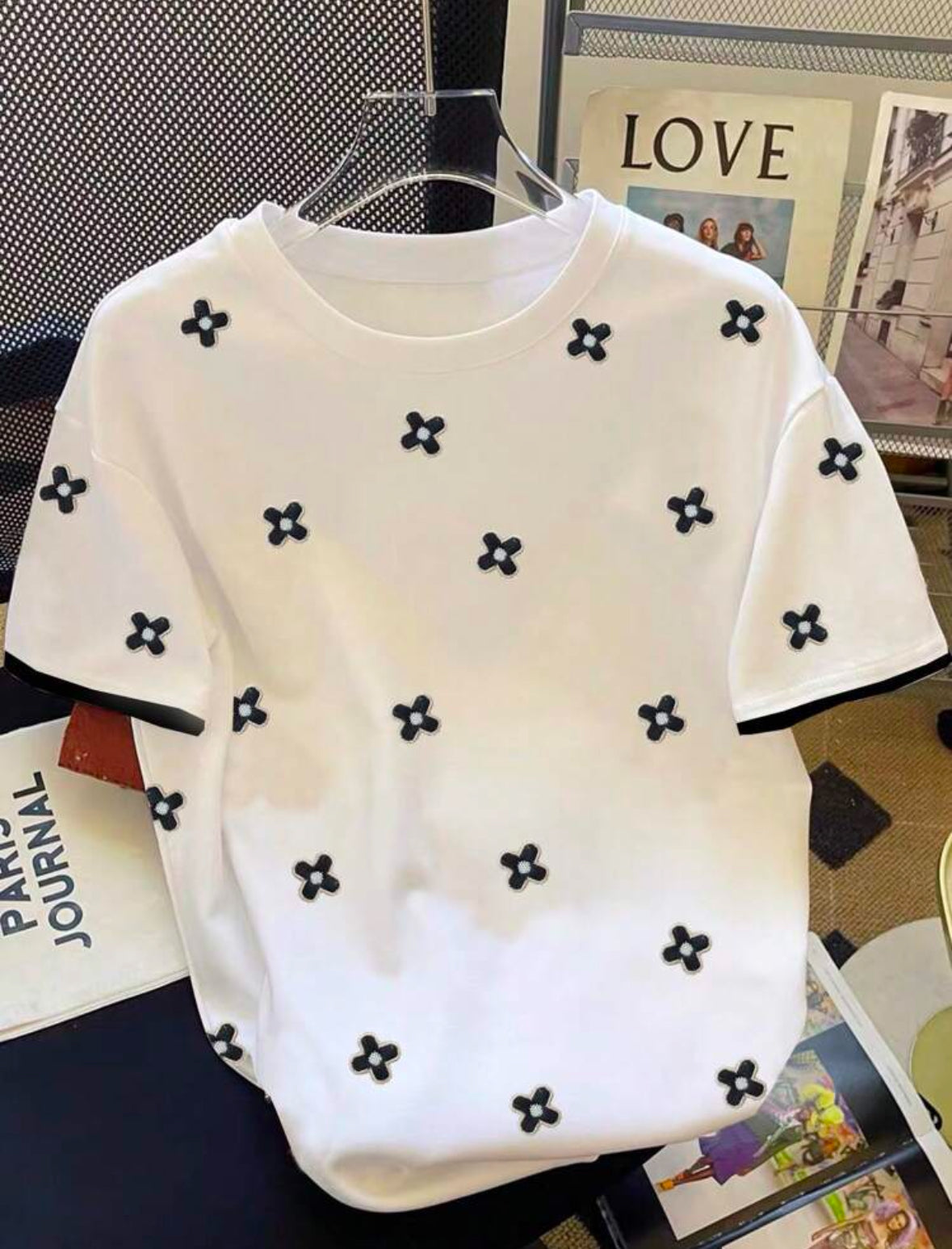 Black & White Van Bloom Tee